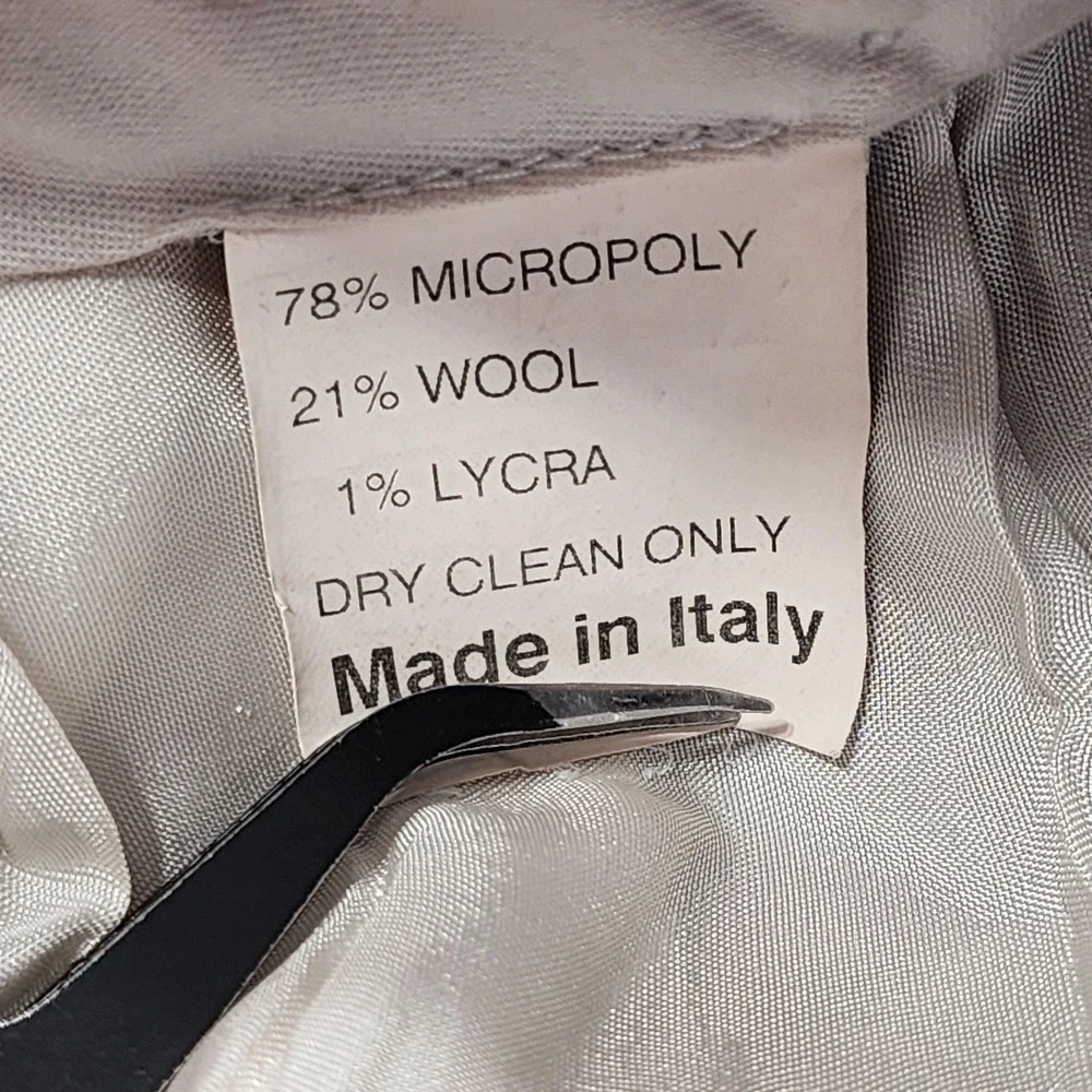 St Croix‎ Pants Mens 42x30 Brown Corduroy Pleated Cuffed Wool Blend Dress Italy